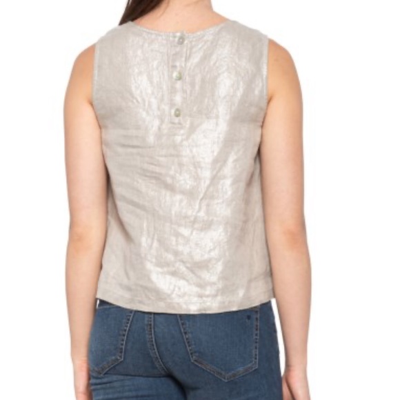 Christian Siriano Tie-Front Sleeveless Shirt - Picture 4 of 5